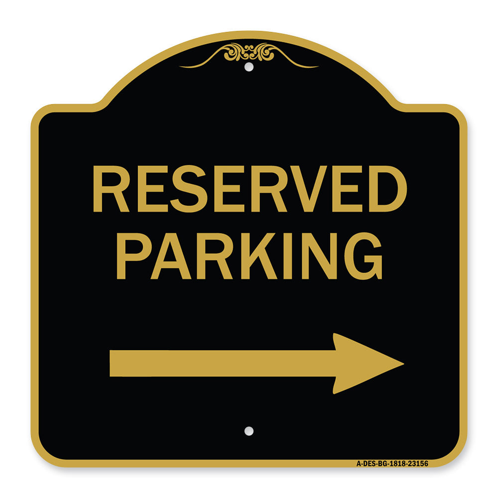 Reserved Parking (Right Arrow)