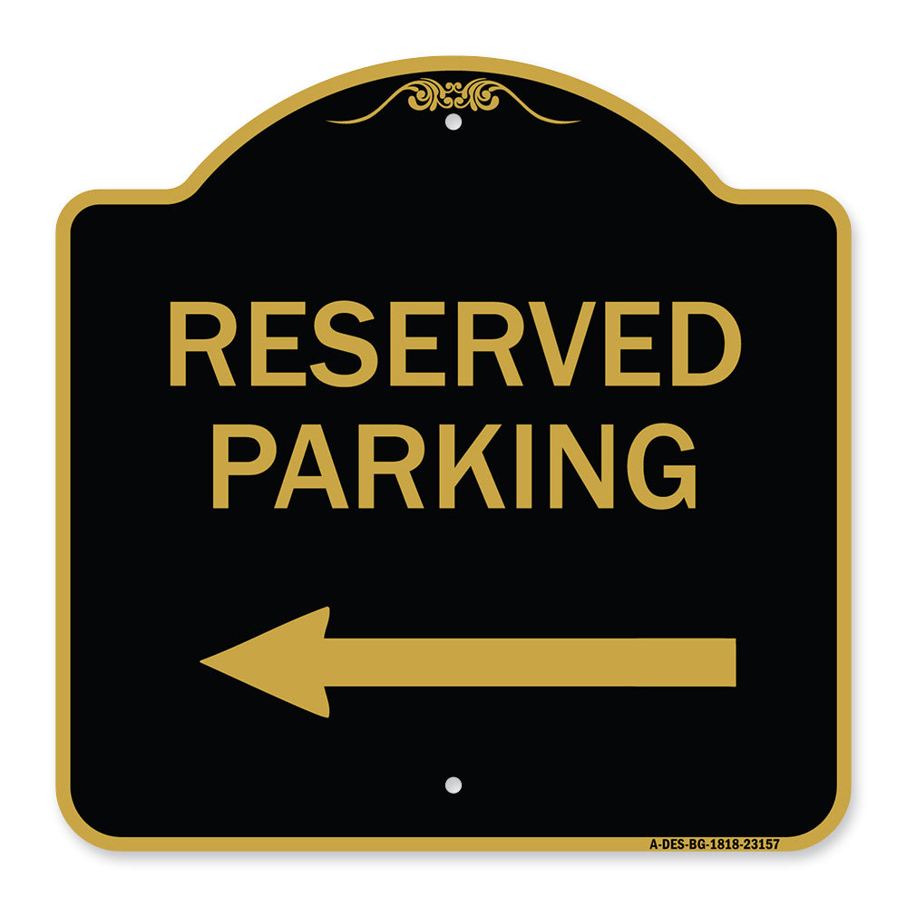 Reserved Parking (Left Arrow)