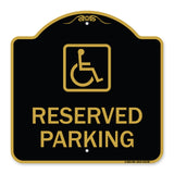 Reserved Parking (Handicapped Symbol) (Blue)