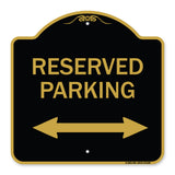 Reserved Parking (Arrow Pointing Left and Right)