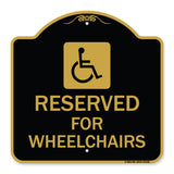 Reserved for Wheelchairs with Graphic