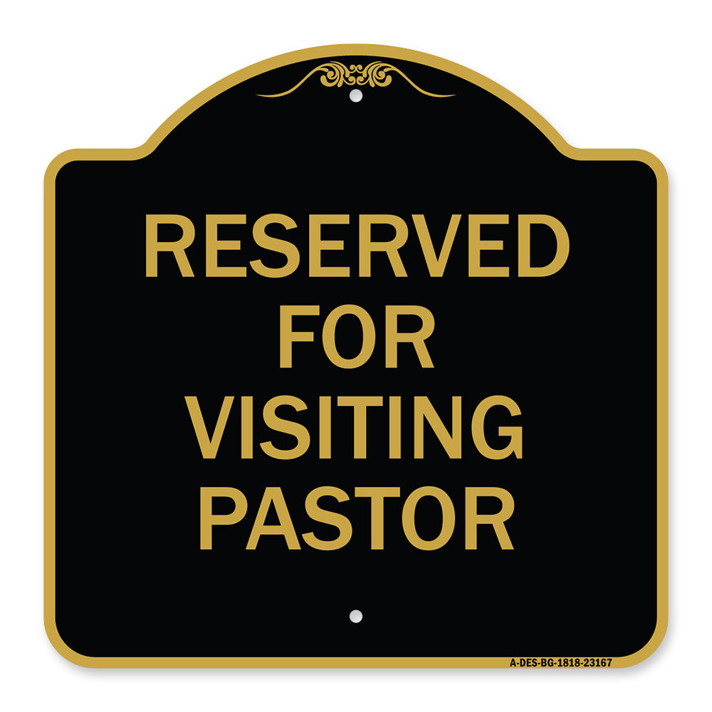 Reserved for Visiting Pastor