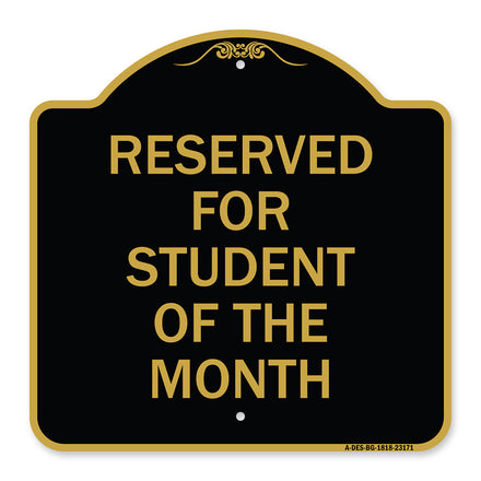 Reserved for Student of the Month