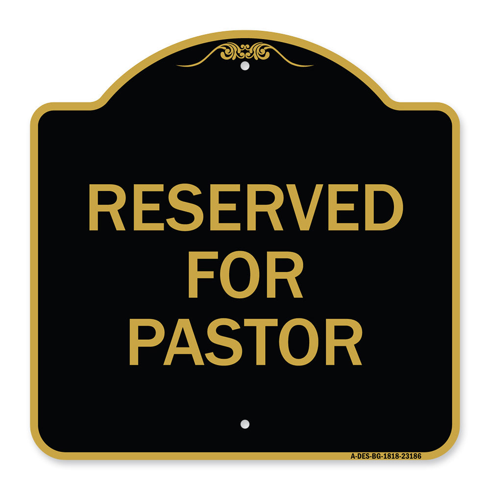 Reserved for Pastor