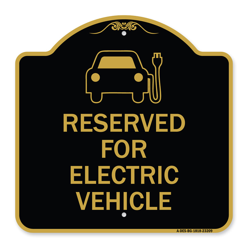 Reserved for Electric Vehicle (With Graphic)
