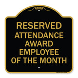 Reserved Attendance Award Employee of the Month