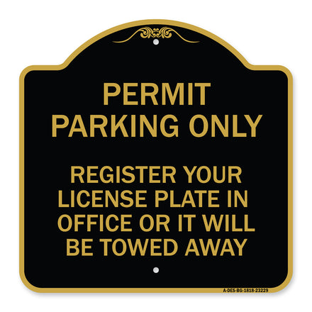 Register Your License Plate in Office or It Will Be Towed Away