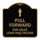Pull Forward for Valet Load and Unload (With Up Arrow)