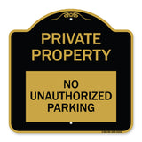 Private Property - No Unauthorized Parking