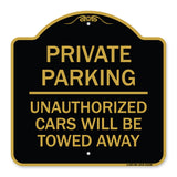 Private Parking Unauthorized Cars Will Be Towed Away