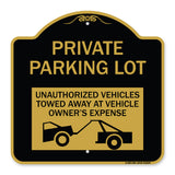 Private Parking Lot Unauthorized Vehicles Towed at Owner Expense