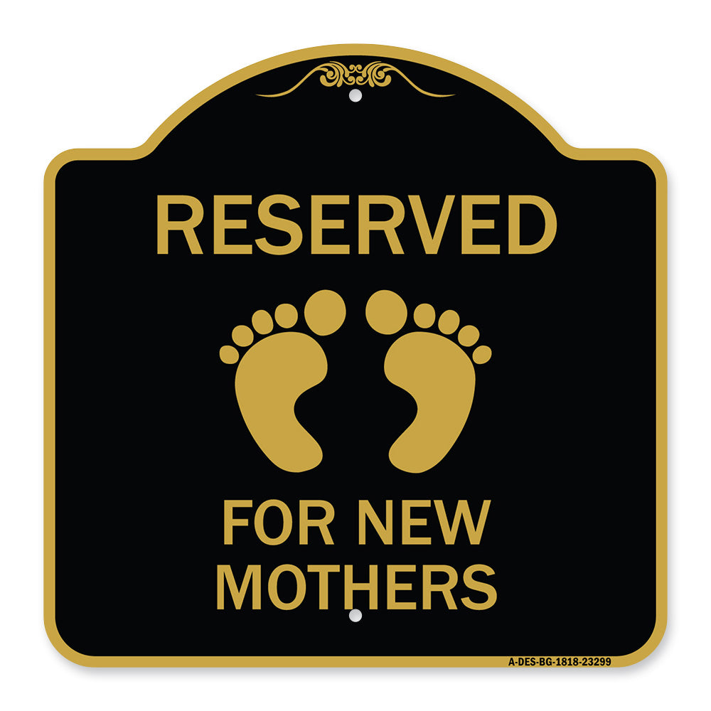 Pink Reserved Parking for New Mothers