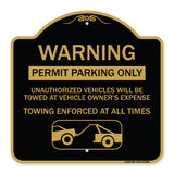 Permit Parking Only Unauthorized Vehicles Will Be Towed at Vehicle Owner's Expense Towing Enforced