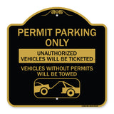 Permit Parking Only Unauthorized Vehicles Will Be Ticketed Vehicles Without Permits Will Be Towed (With Graphic)