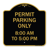 Permit Parking Only 8-00 Am to 5-00 Pm