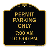 Permit Parking Only 7-00 Am to 5-00 Pm