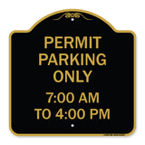 Permit Parking Only 7-00 Am to 4-00 Pm