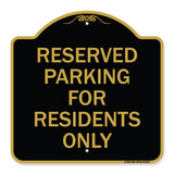 Parking Space Reserved Sign Parking Reserved for Residents Only