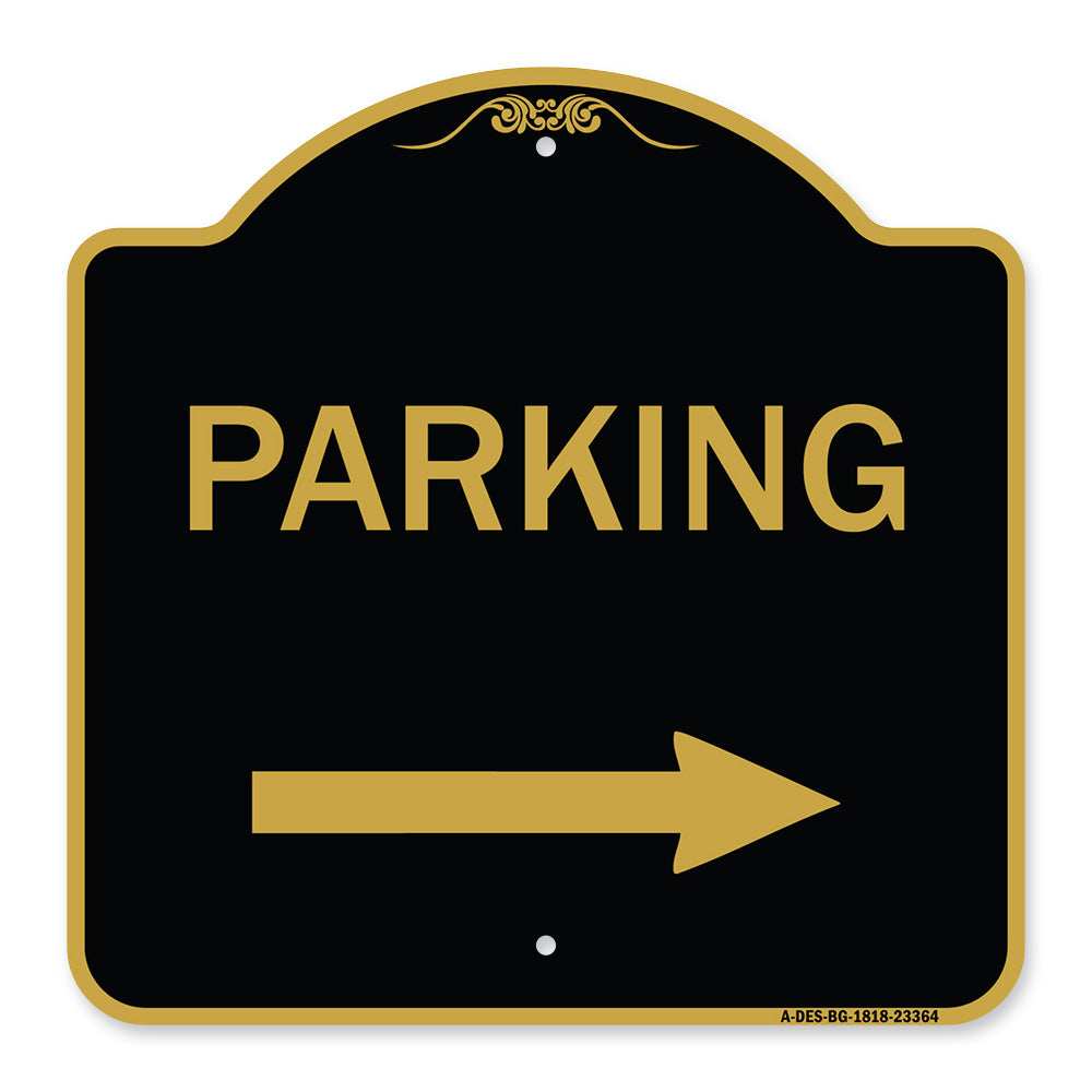 Parking Sign (Right Arrow)