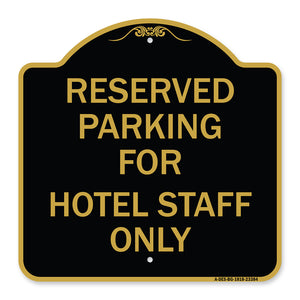 Parking Reserved for Hotel Staff Only