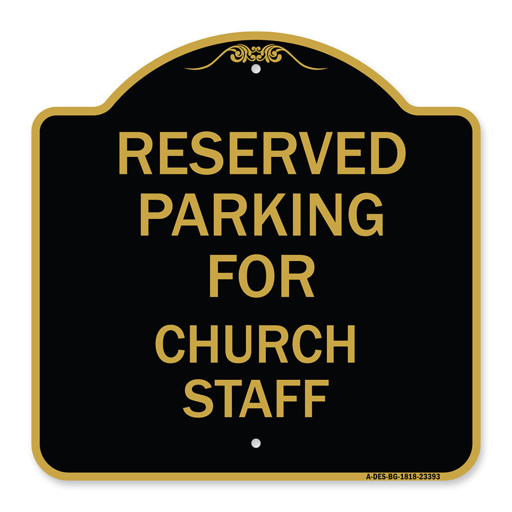 Parking Reserved for Church Staff