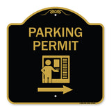 Parking Permit (With Right Arrow Symbol)