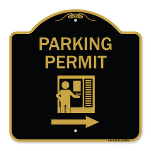 Parking Permit (With Right Arrow Symbol)