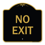 Parking Lot Sign No Exit