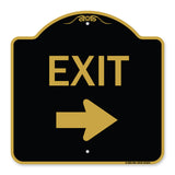 Parking Lot Sign Exit Sign (Right Arrow)