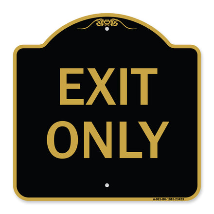 Parking Lot Sign Exit Only