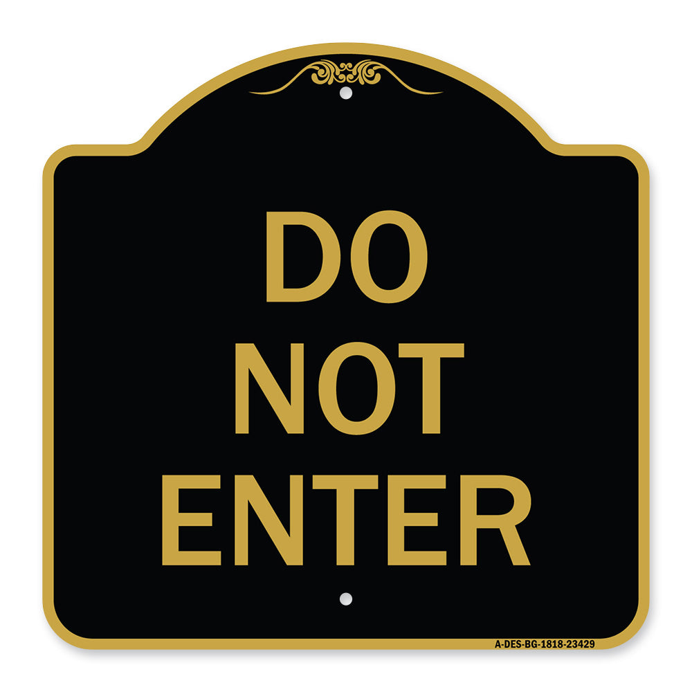 Parking Lot Sign Do Not Enter