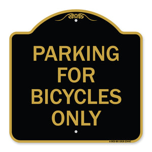 Parking for Bicycles Only Sign