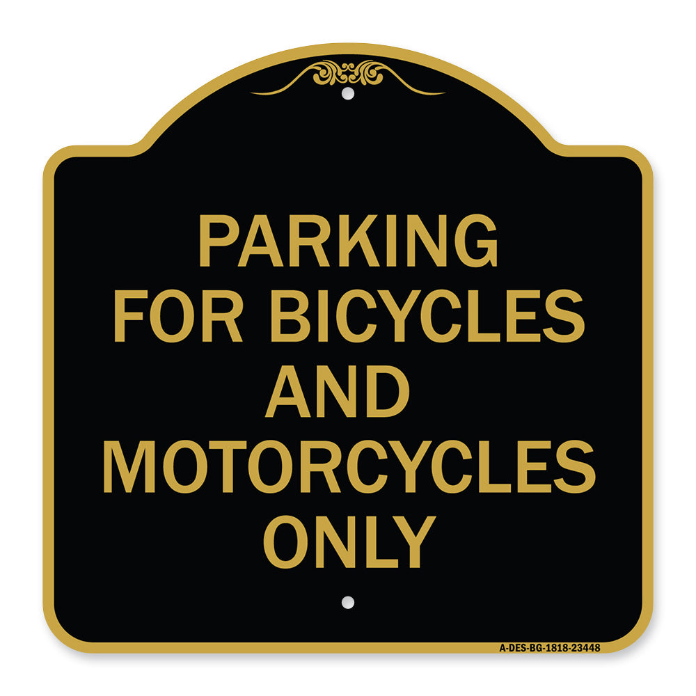 Parking for Bicycles and Motorcycles Only