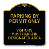 Parking by Permit Only Visitors Must Park in Designated Area