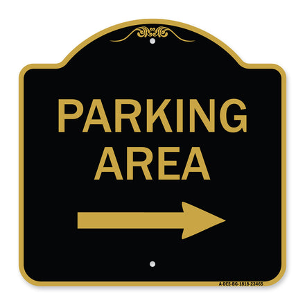 Parking Area with Right Arrow