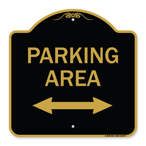 Parking Area with Bidirectional Arrow