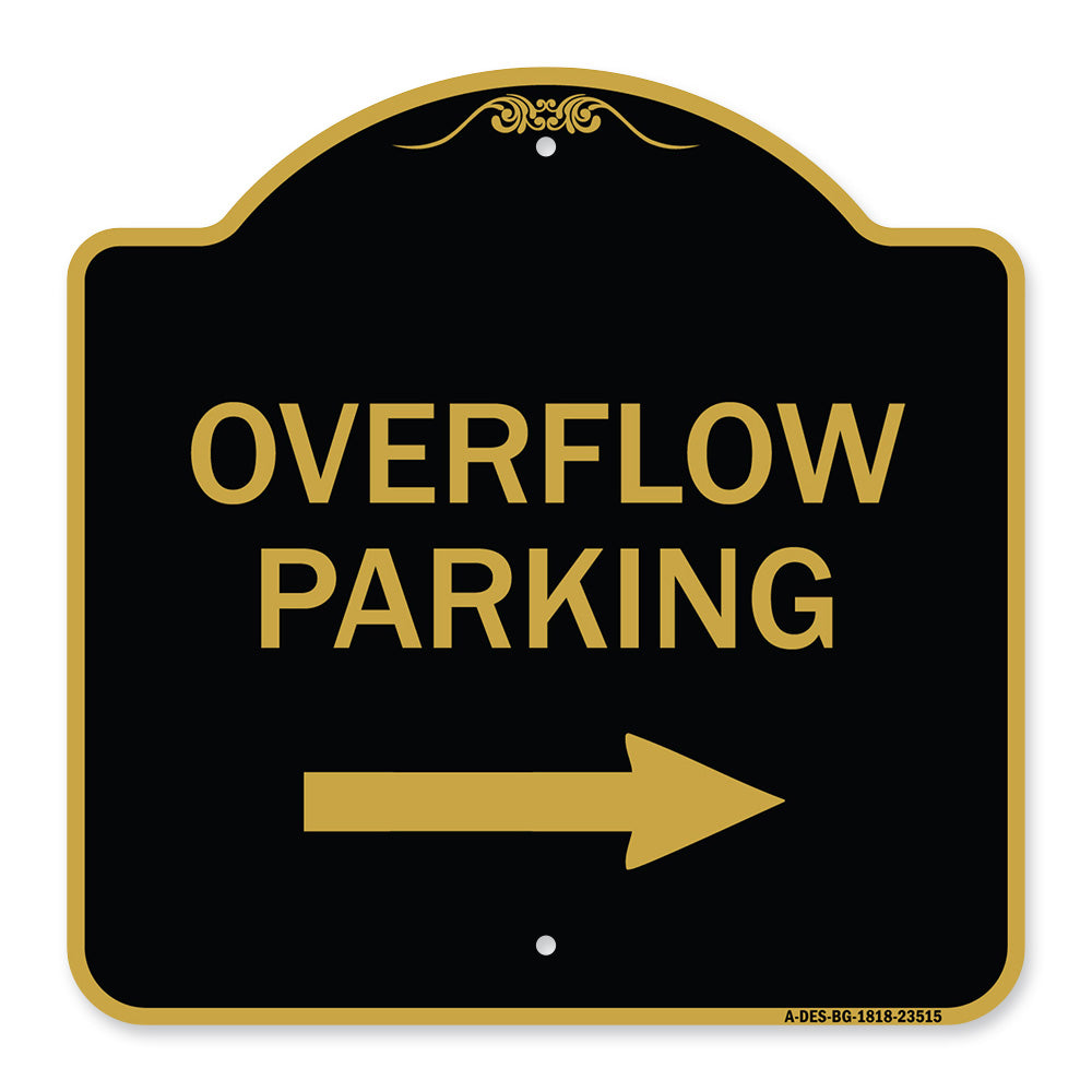 Overflow Parking with Right Arrow