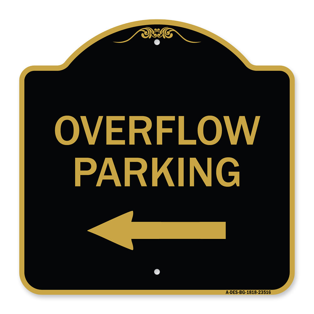 Overflow Parking with Left Arrow
