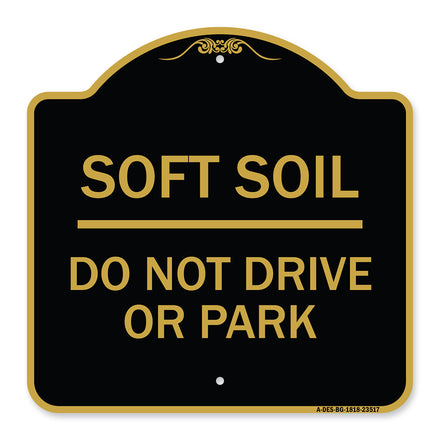 Outdoor-Grade Soft Soil Do Not Drive or Park