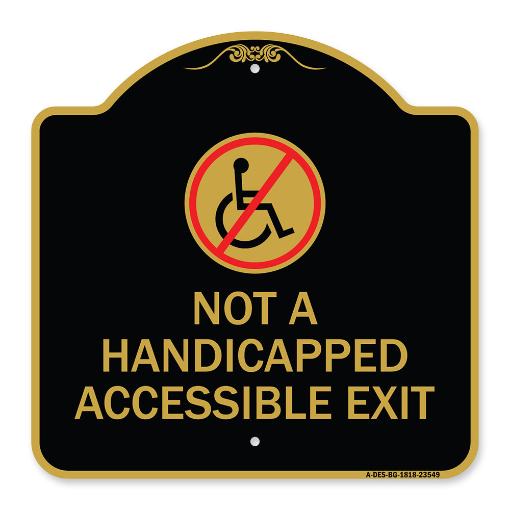 Not A Handicapped Accessible Exit (With Graphic)