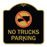 No Truck Sign No Truck Parking (With Symbol)