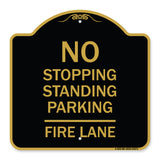 No Stopping Standing Parking - Fire Lane