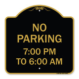 No Parking 7-00 Am to 6-00 Pm