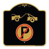 No Parking Tow Away Zone Symbol