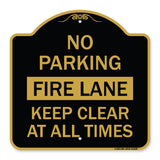 No Parking Fire Lane Keep Clear at All Times