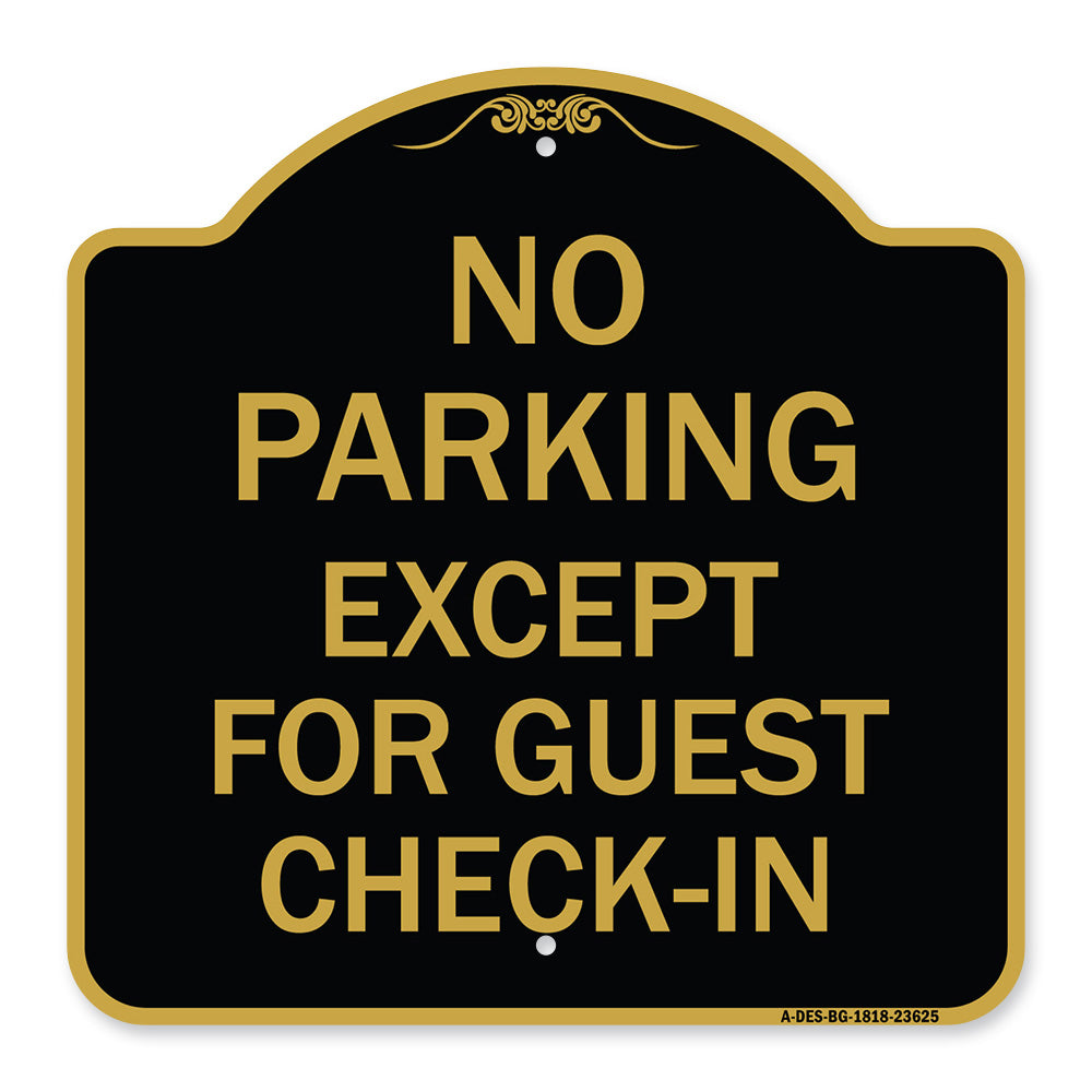 No Parking Except for Guest Check-In
