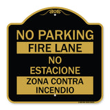 No Parking - Fire Lane - No Estacione Zona Contra Incendio