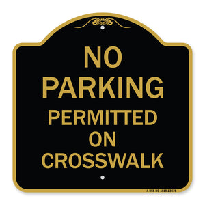 No Parking Permitted on Crosswalk