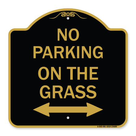 No Parking on the Grass (With Bidirectional Arrow