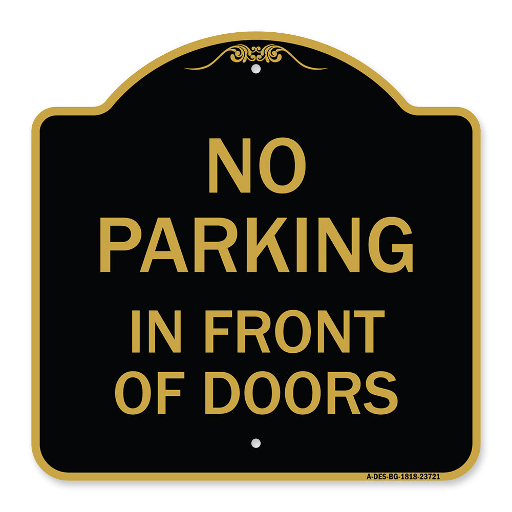 No Parking in Front of Doors